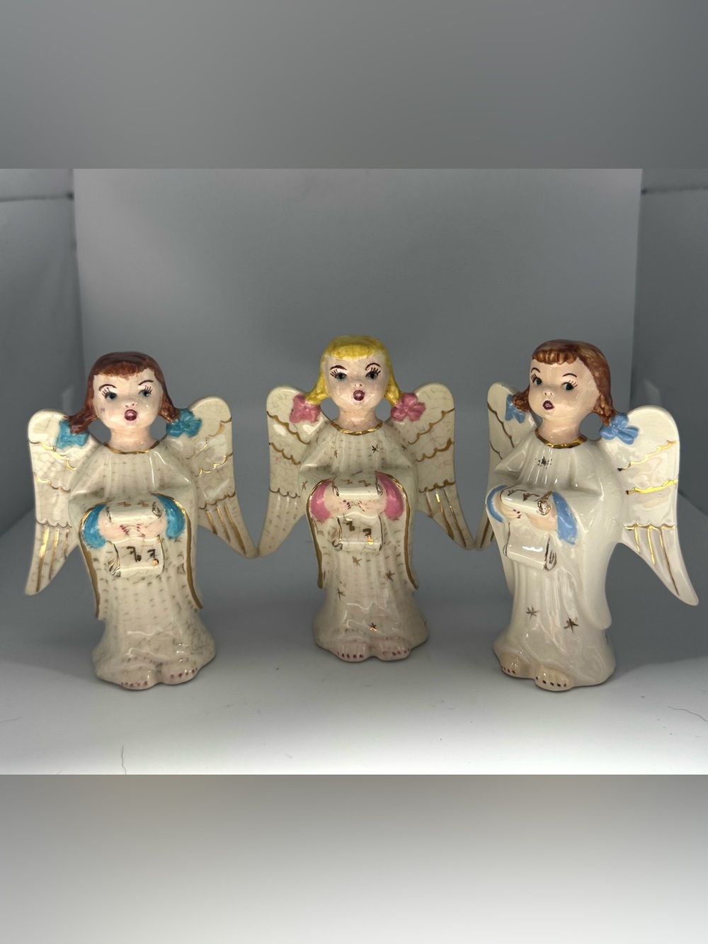 Vintage Ceramic Angel Figurine by Francine Fullam